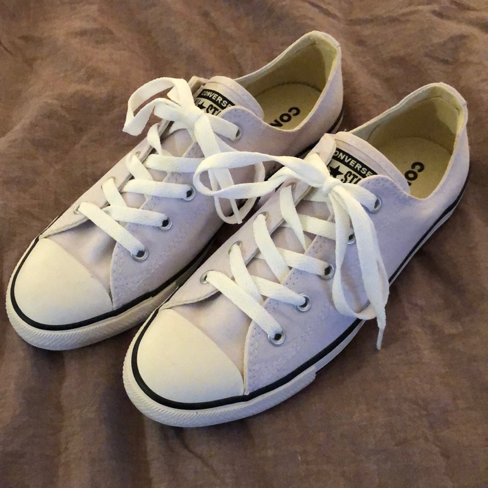 Lavender Converse Size 8 NWOT